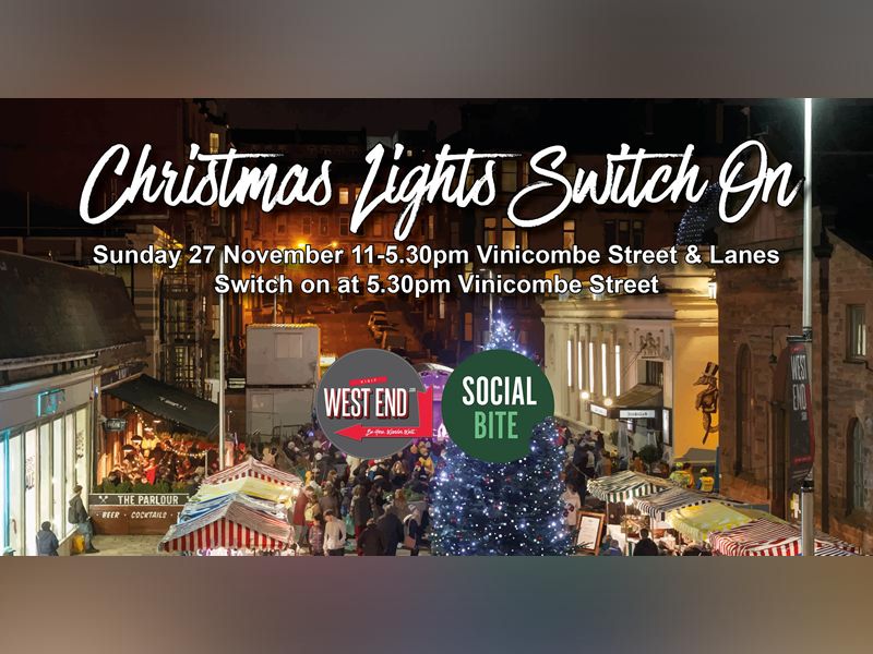 West End Christmas Light Switch On