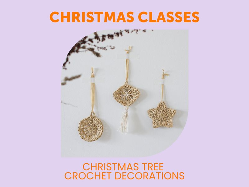Christmas Tree Crochet Decorations Workshop