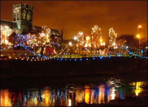 Paisley Christmas Lights Swicth On 2013