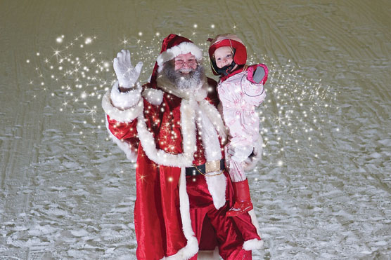 See Santa on Real Snow at SnoZone!